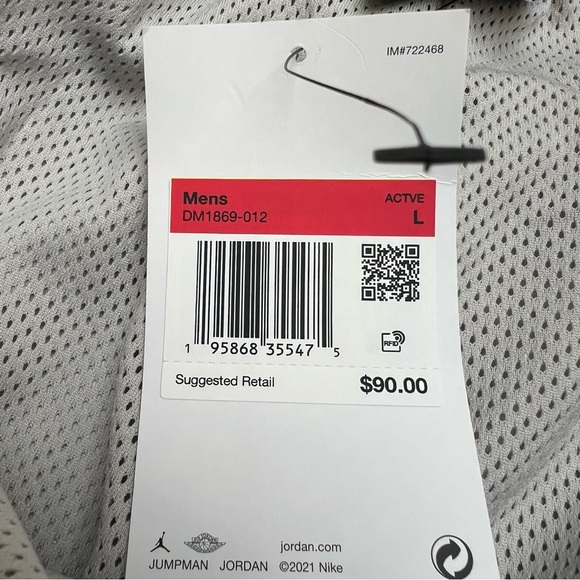 Jordan Men's Jumpman Lounge Statement 'Iron Gray' Joggers DM1869-012 size L - Picture 4 of 6